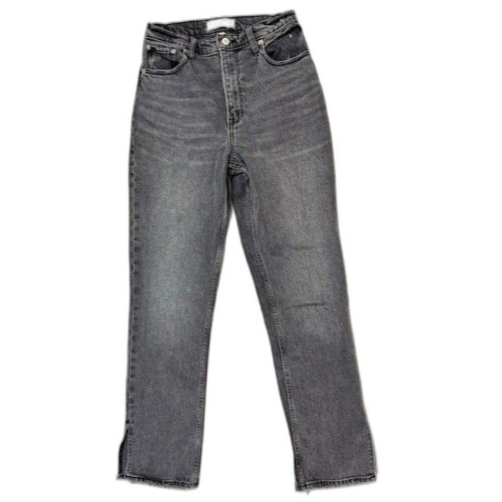Abercrombie & Fitch Size 26 2 Womens Jean 90's Straight Ultra High Rise Vent Hem